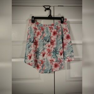 Floral Flowy Mini Skirt